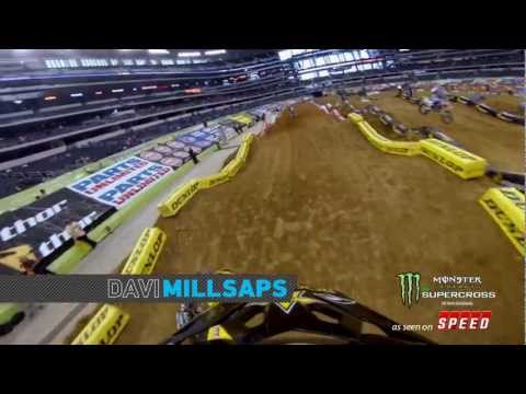 GoPro HD: Davi Millsaps Arlington SX Practice - 2013 Monster Energy Supercross 