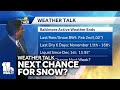 Weather Talk: Baltimore active weather ends