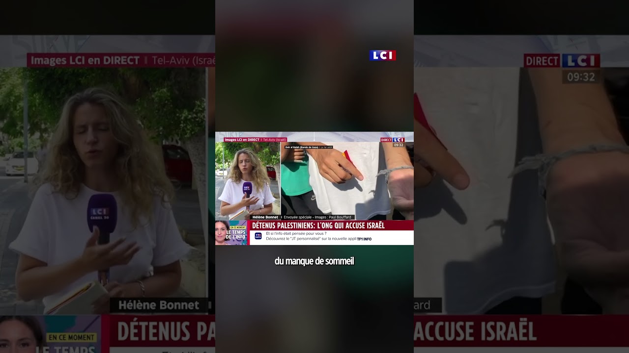 🗣️ "Bienvenue en enfer" : une ONG israélienne dénonce la torture des palestiniens