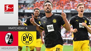 BVB Show Mentality! | SC Freiburg — Borussia Dortmund 2-4 | Highlights | MD 4 – Bundesliga 2023/24
