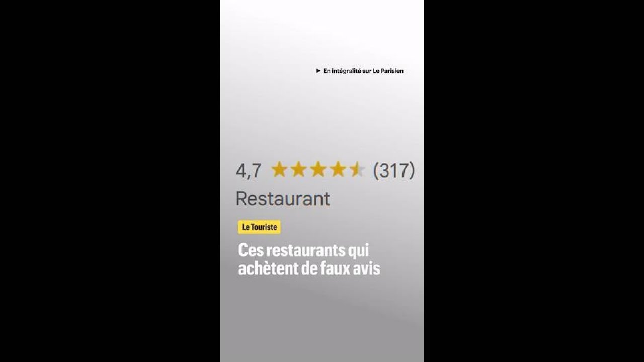 Ces restaurants qui manipulent leur note sur Google Maps