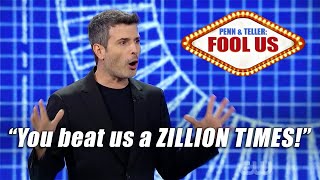 Magician REVEALS trick and still fools Penn & Teller!!! - Asi Wind on Penn & Teller: Fool Us