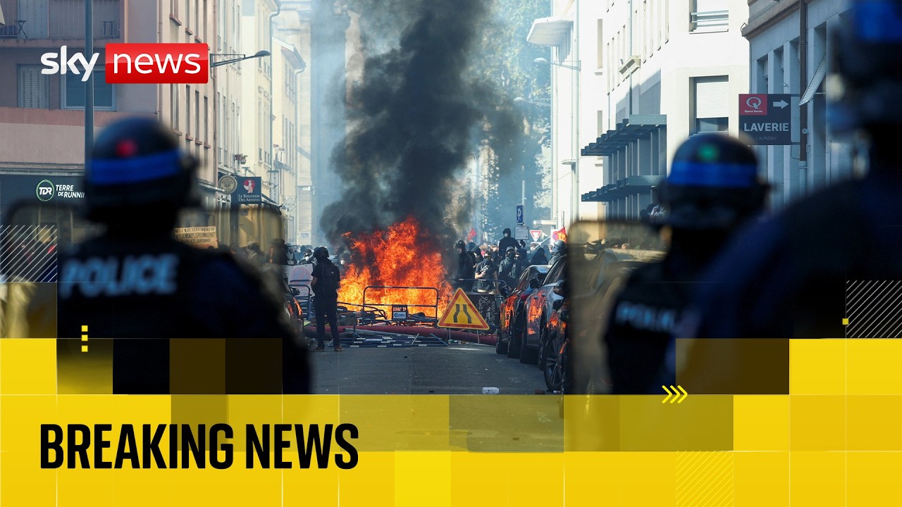France braces for 'biggest' day of school protests after 5,000 arrested | Full Sky News coverage