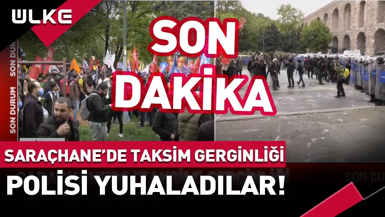Saraçhane'de 'Taksim' Gerginliği! Polisi Yuhaladılar...