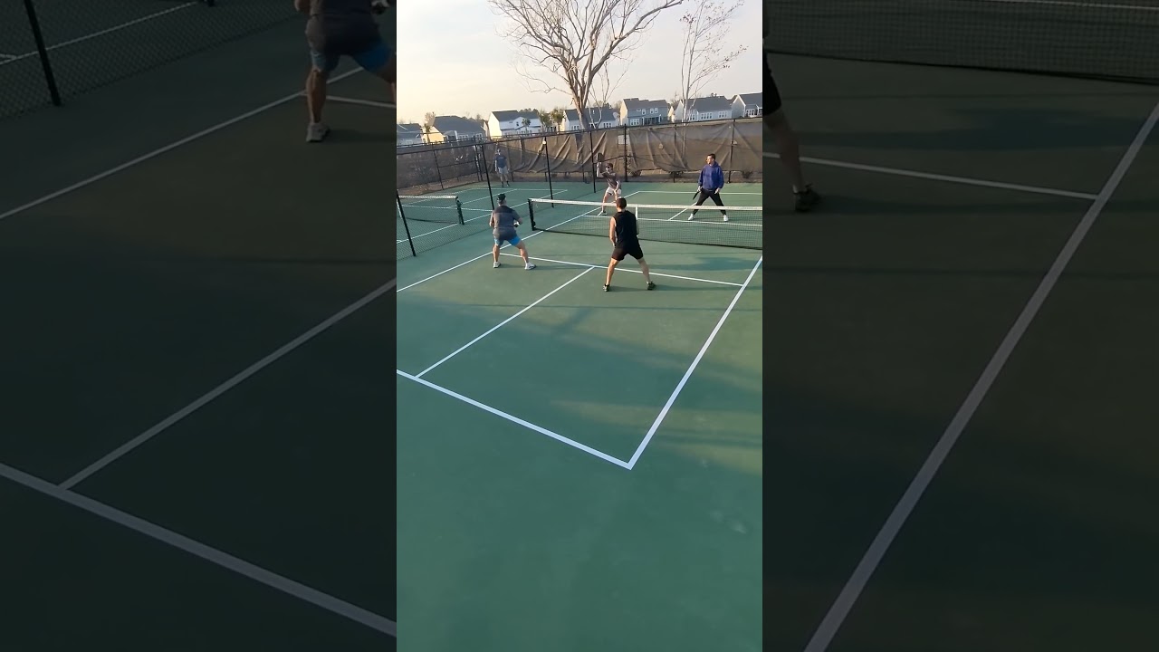 lob drop combo #pickleballdoubles #tennis #badminton #paddlesport #pickleballrocks