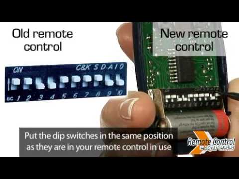 Nice FLO1 Gate Remote with Dipswitches 