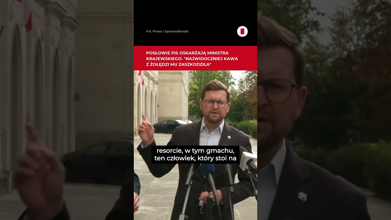 Posłowie PiS oskarżają ministra Krajewskiego. " Bez żadnej żenady" #shorts