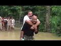 BJP MLA Takes Piggyback Ride To A Boat During Assam Floods