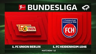 1. FC Union Berlin vs. 1. FC Heidenheim 1846 | Matchday 12 — Bundesliga 2025/26