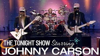 ZZ Top Make Their First Appearance on Live Television | Carson Tonight Show