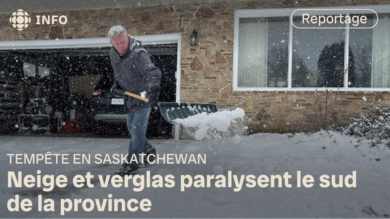 Tempête printanière : neige et verglas perturbent le sud de la Saskatchewan