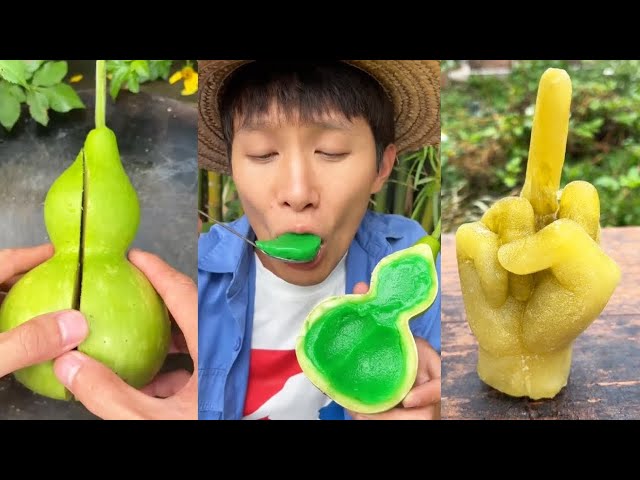 Challenge to eat only melons for a day| Chinese Mountain Forest Life And Food #MoTiktok #Fyp