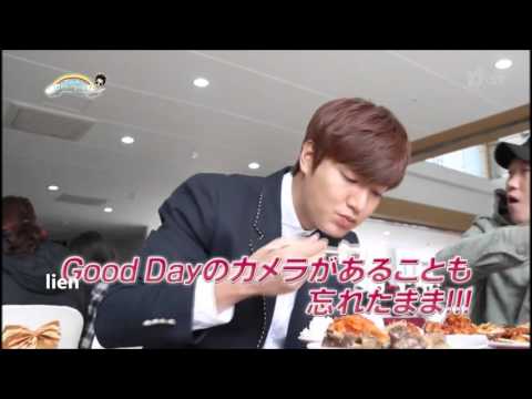 HD Lee Min Ho eating - The Heirs behind the scene