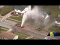 Water main breaks near school in Cockeysville(WBAL) - 01:25 min - News - Video