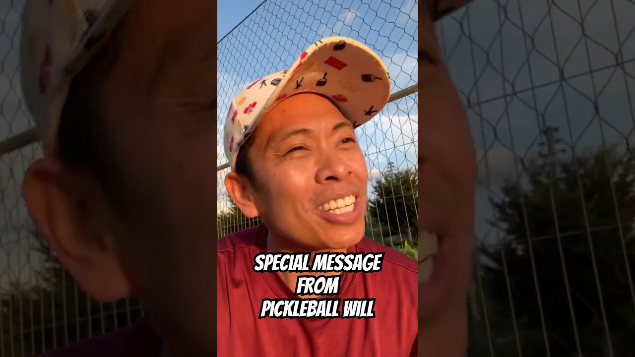 Congratulatory Message From Pickleball Will