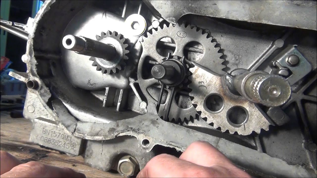 Kick Start Gear Aligment - 150cc GY6 - YouTube diagram right side face 