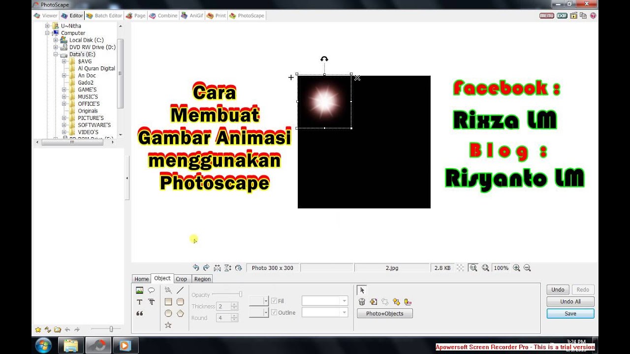 Cara Membuat Gambar Animasi Menggunakan Photoscape Youtube