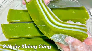 BÁNH DA LỢN Lá Dứa Cách Làm Để Bánh Dai Mềm Vừa Phải Rất Ngon- Steamed layer cake