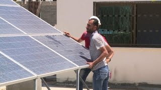 استخدام الطاقة الشمسية يزدهر في غزة اثر تفاقم ازمة الكهرباء -