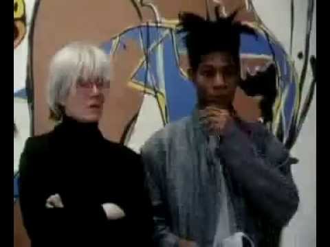 Andy Warhol and Jean-Michel Basquiat, filmed in 1986