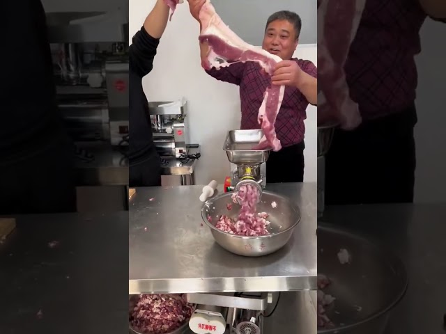 Mashed pork making process