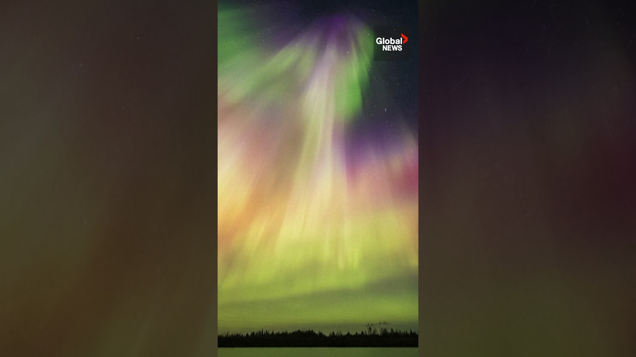 Vivid Aurora Borealis storm illuminates Finnish Lapland