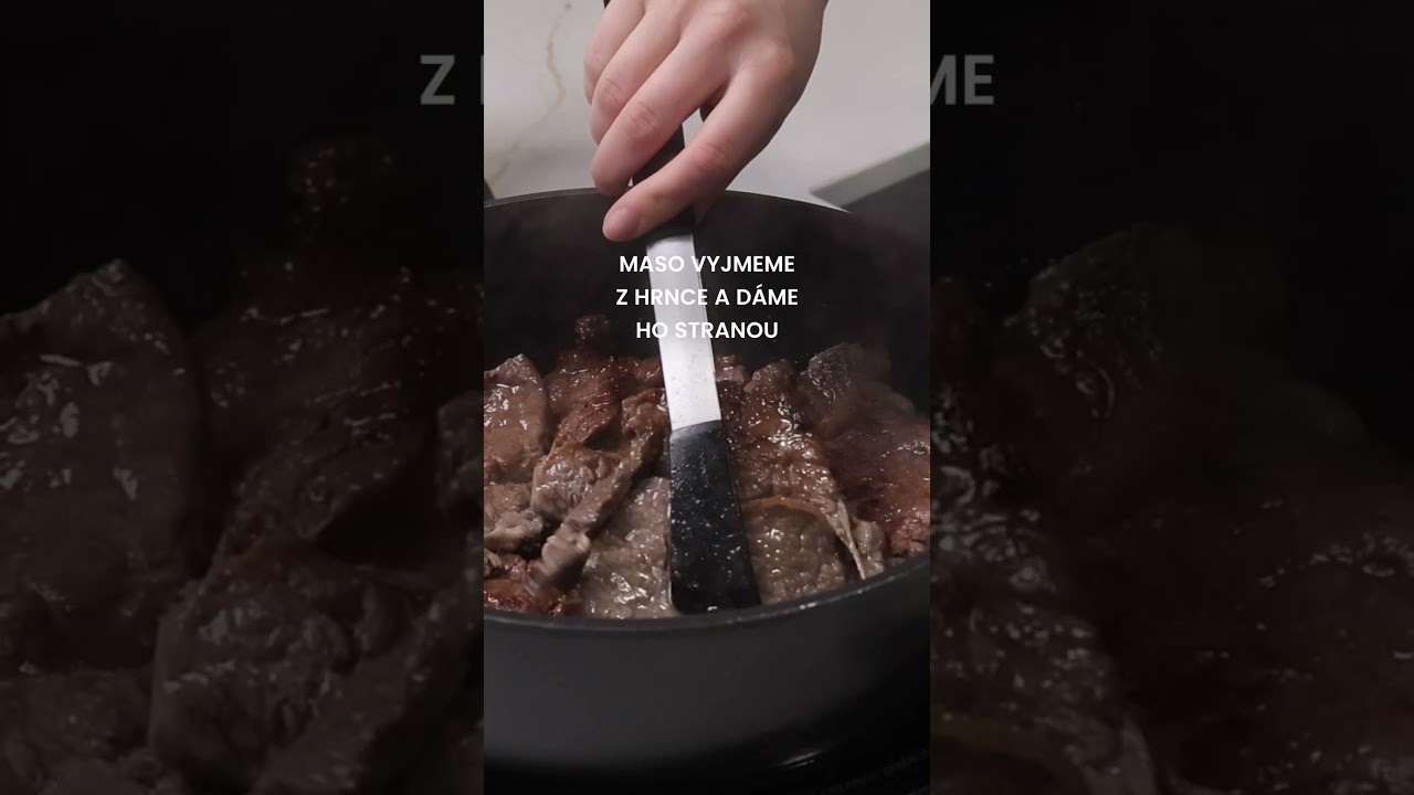 Hovězí roštěná na česneku se perfektně hodí i na sváteční stůl #toprecepty #cooking #food #recipe