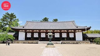 Buddhist temple in the Horyu-ji area in 4k