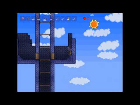 Smurf Does Speed | Terraria Builds | Episode 1 | Blue Brick Sky Castle