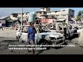 Haiti gang members set fire to garage in Port-au-Prince  - 01:38 min - News - Video