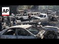 Haiti gang members set fire to garage in Port-au-Prince