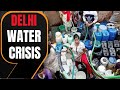 Delhi : Visuals from Vivekanand camp, Chankayapuri, water crises in area, Voxpop | News 9