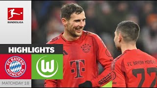 Goretzka-Brace Secures Close Win! | FC Bayern München — Wolfsburg 3-2 | Highlights | Bundesliga