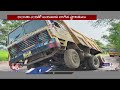 Public Demands To Do Road Repairs As DCM & Tipper Stuck In Muddy Road | V6 News  - 00:50 min - News - Video
