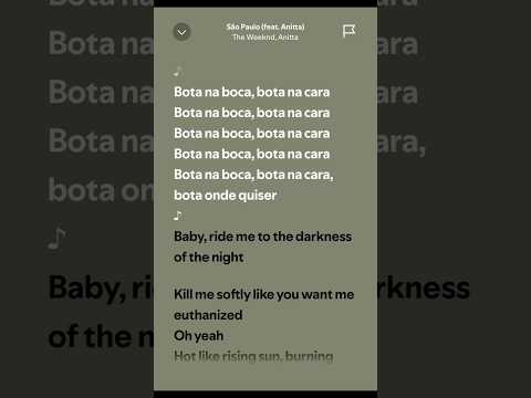 São Paulo - The Weeknd, Anitta (Lyrics)