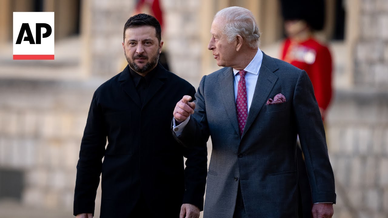 Ukrainian President meets King Charles III at Windsor Castle