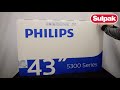 LED телевизор Philips 43PFS5302/12 распаковка (www.sulpak.kz)