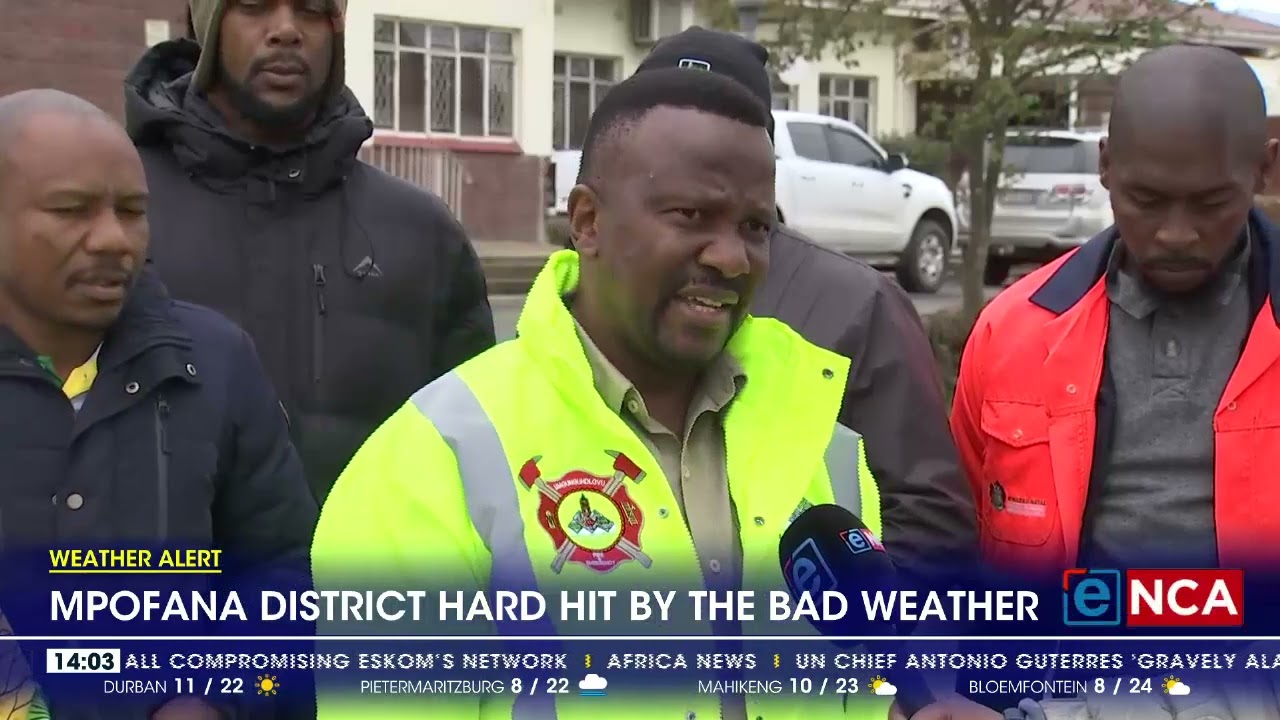 Weater Alert | Mpofana district hard hit by the bad weather