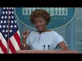 Live: Karine Jean-Pierre holds a White House briefing - 00:00 min - News - Video