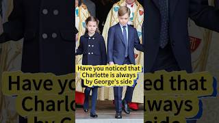 Have you noticed that Charlotte is always by George's side #george #charlotte
