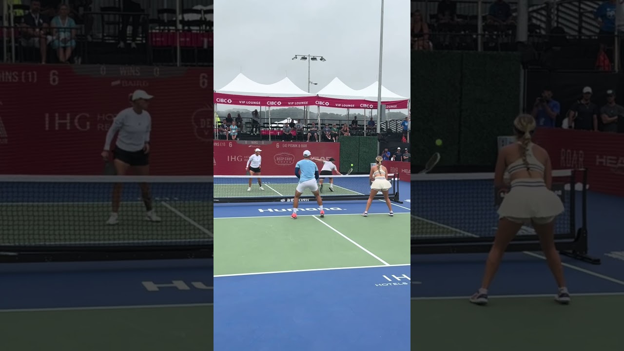 A perfect mixed doubles point from Ben Johns and Anna Leigh Waters 🔥
