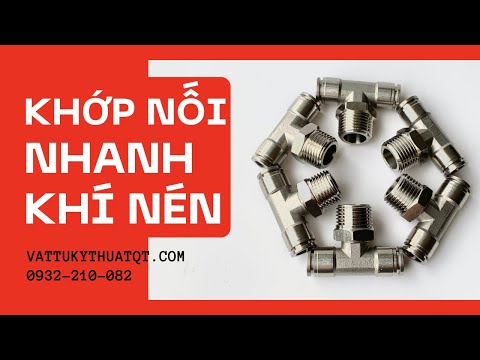 video Đầu Nối Ống Khí Nén Inox 304/316 (PB)