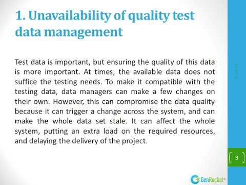 Common Problems of Test Data Management ...