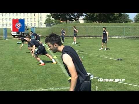 Hajduk training in Maribor