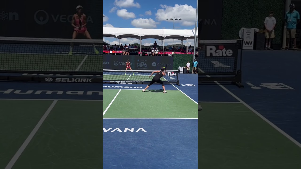 Can you believe Parris Todd won this pickleball point?!