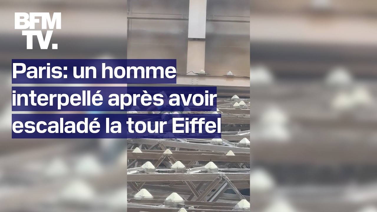 Paris: un homme interpellé après avoir escaladé la tour Eiffel