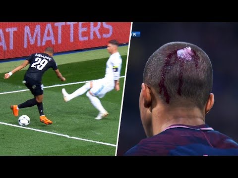 10 Horror Tackles on Kylian Mbappe