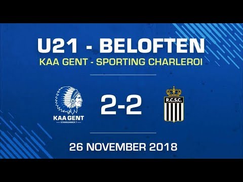 U21 KAA GENT - Charleroi: 2-2