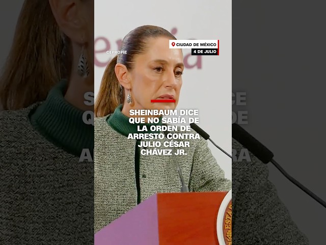 Sheinbaum dice que no sabía de la orden de arresto contra Julio César Chávez Jr.