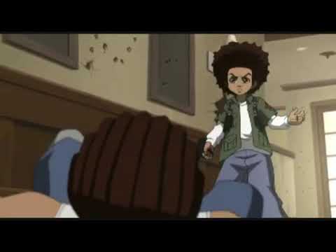 The Boondocks BB Gun Fights: Riley Vs Huey - YouTube